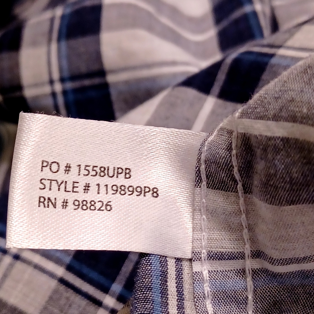 U.S. POLO ASSN. Men's L. White with blue & gray. - Picture 5 of 6